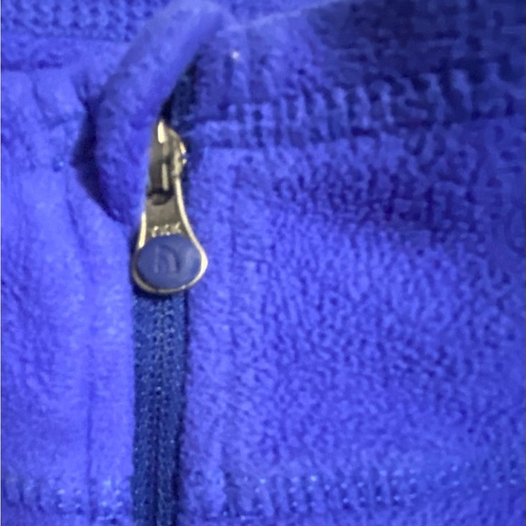 The North Face Blue Zip Up Sweater with Stand-Up Collar - Picture 8 of 10